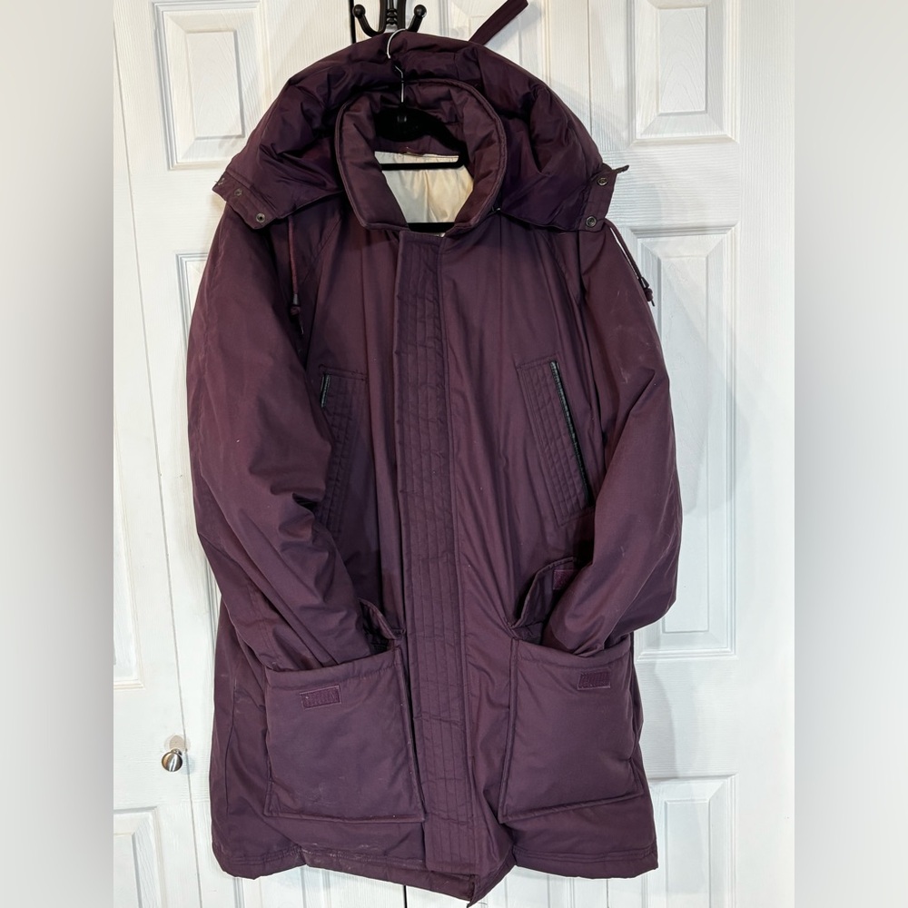 Northern Spirit Plum Purple Long Winter Parka Hooded Coat Size 2X